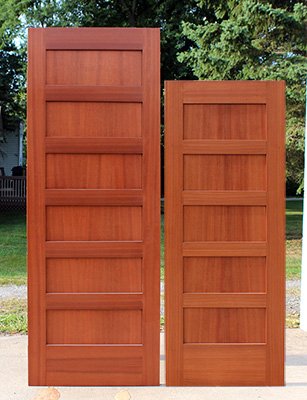 Mahogany Interior Shaker Doors